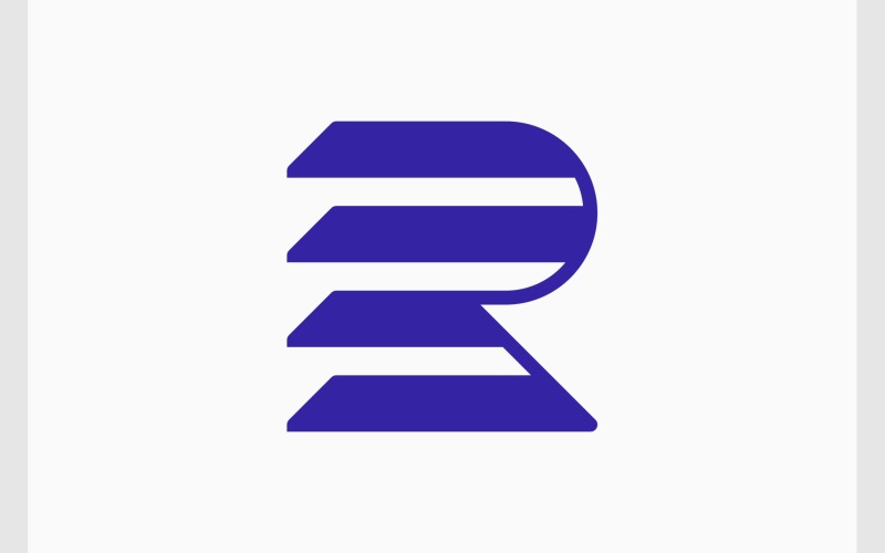letter r abstract modern logo original