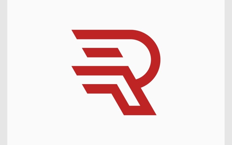 letter r movement modern logo original