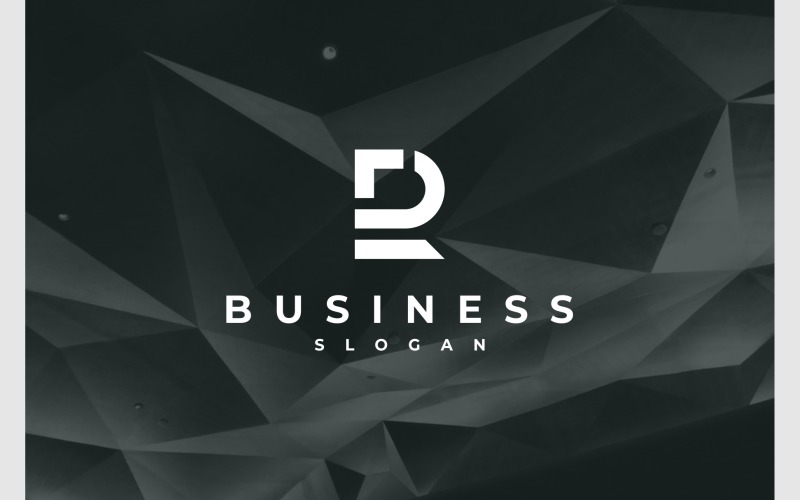 letter r simple arrow logo original