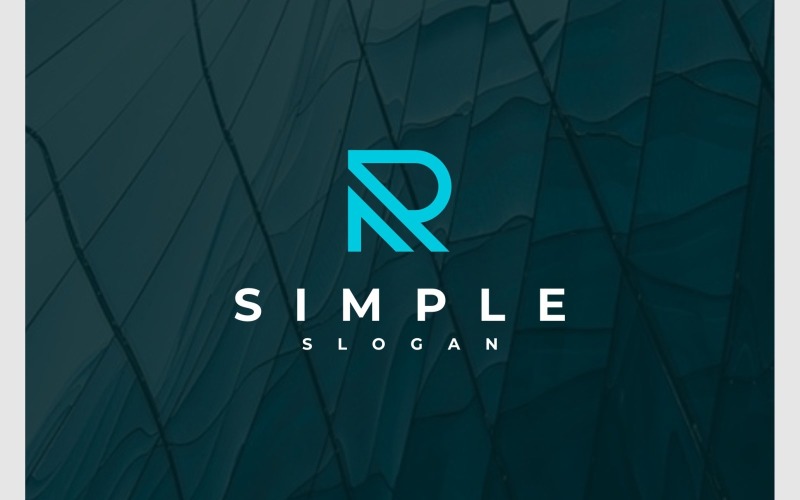 letter r simple monogram logo original