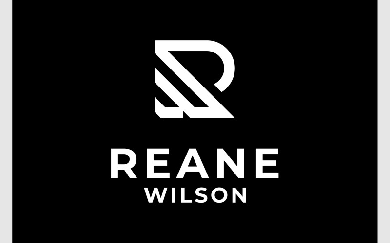 letter r w initials monogram logo original