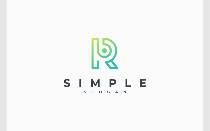 letter rb br initials simple logo original
