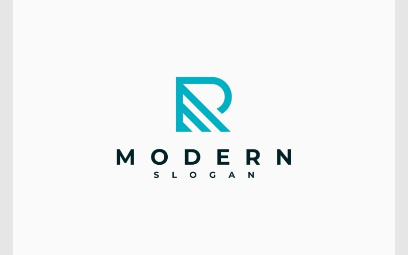 letter rm mr initials simple logo original