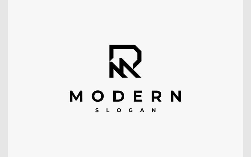 letter rm or mr monogram logo original
