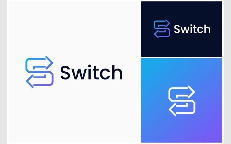 letter s arrow switch logo original