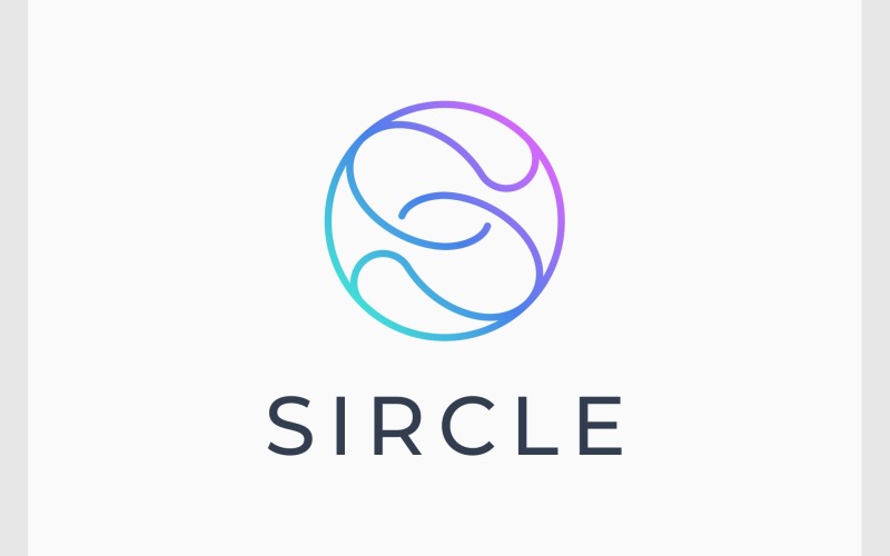letter s circle round logo original