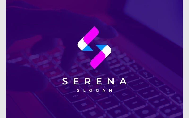 letter s colorful modern logo original