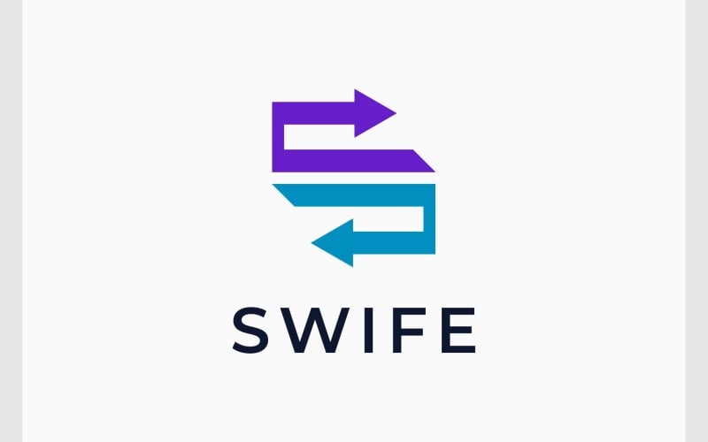 letter s exchange arrow logo original