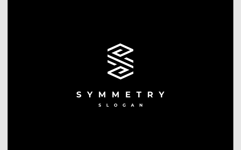 letter s geometric monogram logo original