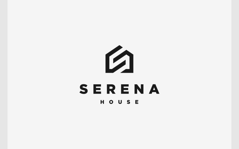 letter s home house building logo original