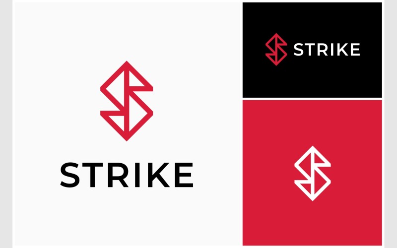 letter s initial geometric logo original