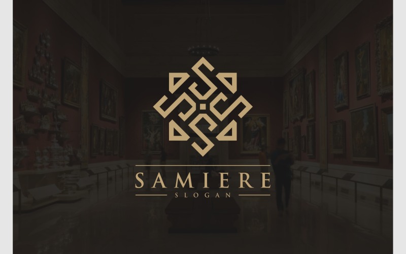 letter s luxury decorative logo original