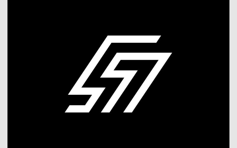 letter s number modern logo original