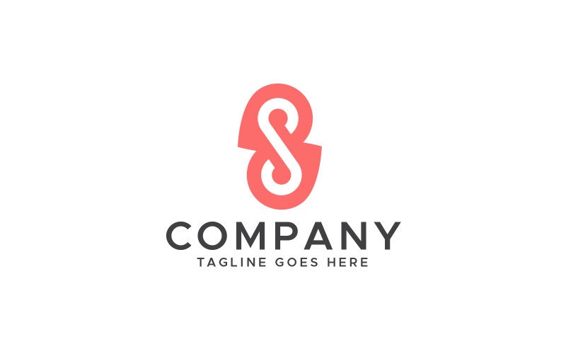 letter s pin logo design template original
