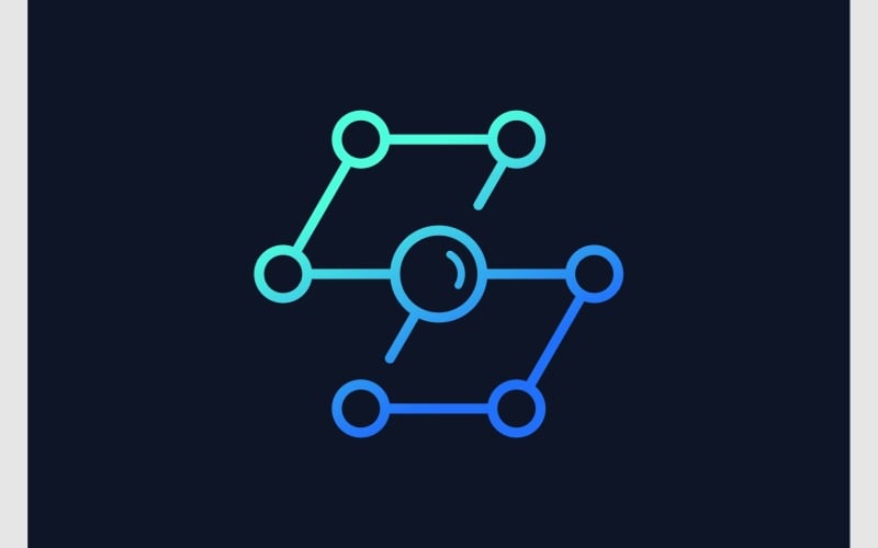 letter s search connection logo original
