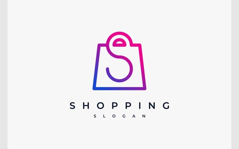 letter s shopping bag logo original