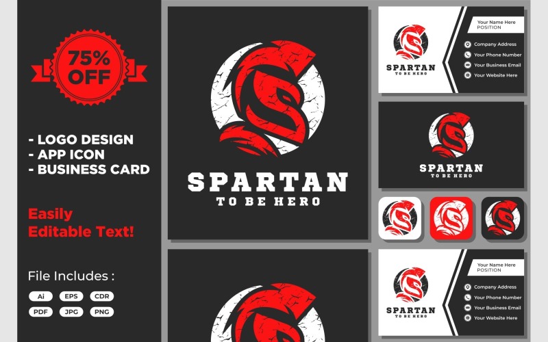 letter s spartan head helmet warrior original