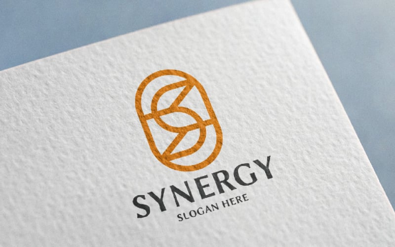 letter s synergy branding logo template original