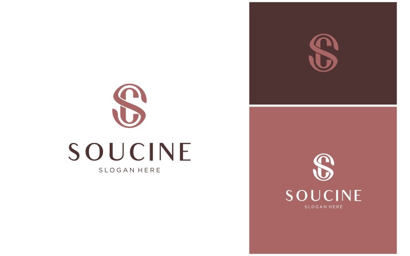 letter sc or cs luxury logo original