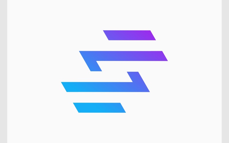 letter sf fs modern abstract logo original