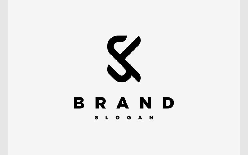 letter sk monogram simple logo original