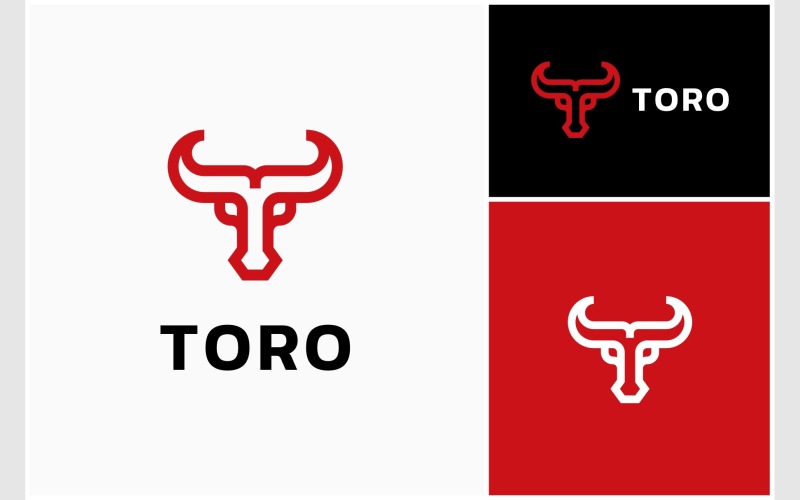 letter t bull horn ranch logo original