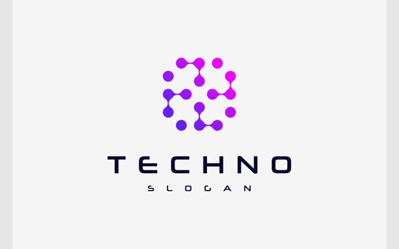 letter t connection technology logo original