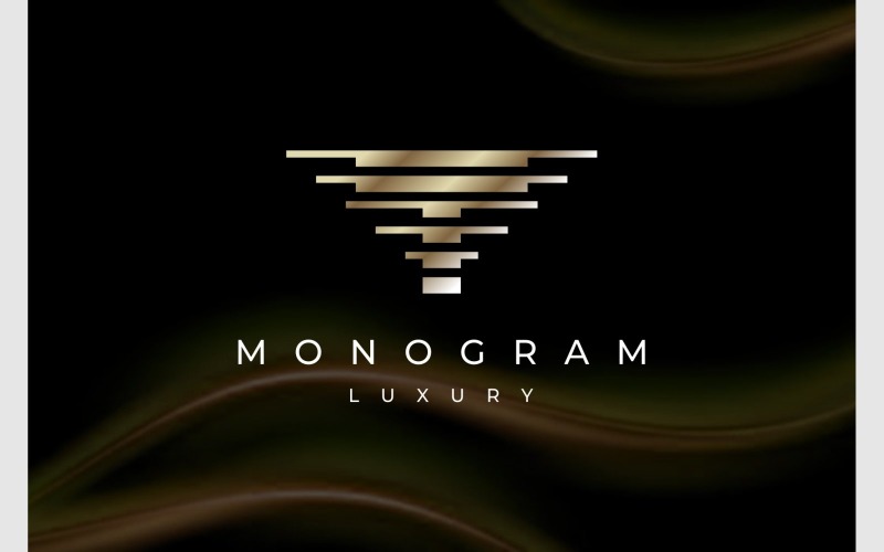 letter t initial gold luxury logo original