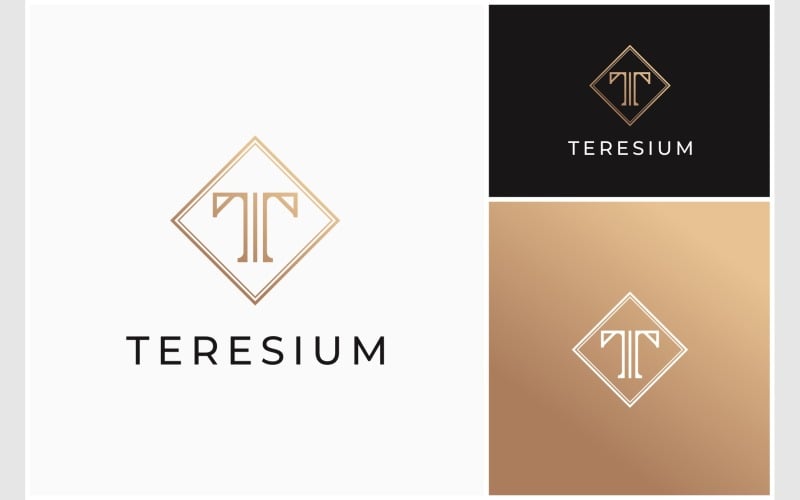 letter t luxury elegant logo original