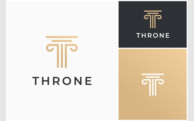 letter t pillar law luxury logo original