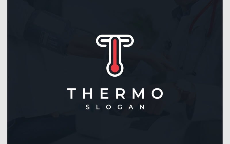 letter t thermometer logo original