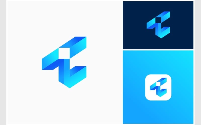 letter tc ct d modern colorful logo original