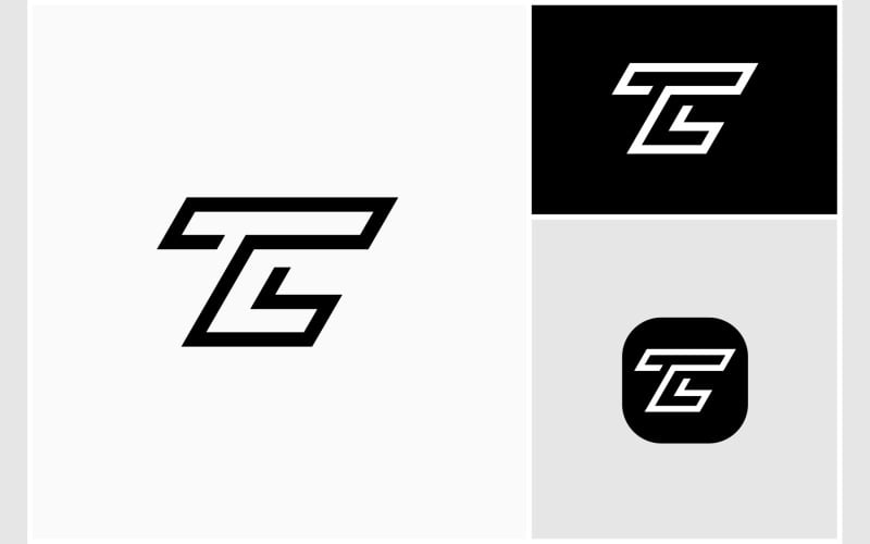 letter tc ct initials monogram logo original