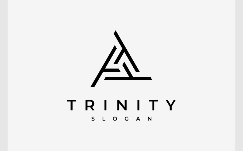 letter triple t symmetry triangle logo original