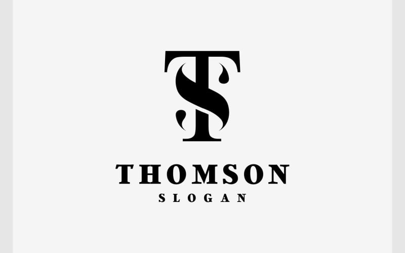 letter ts st luxury classic monogram logo original