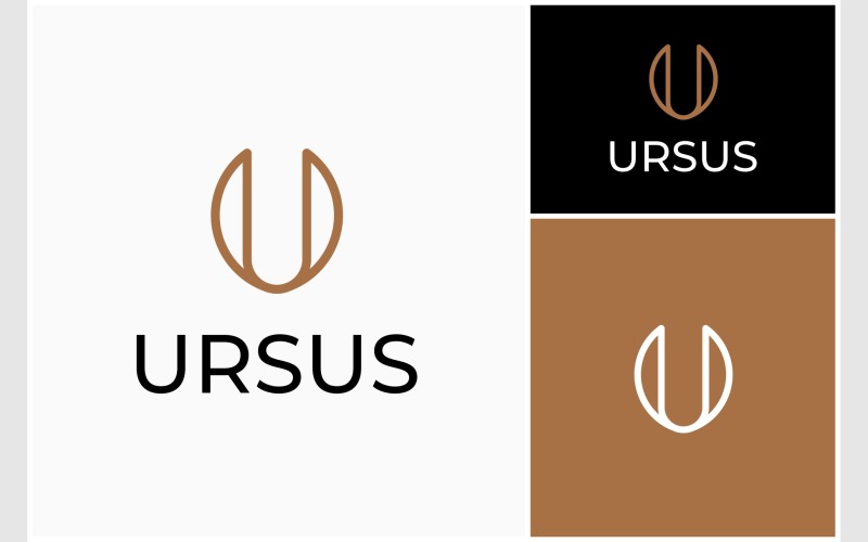 letter u luxury minimalist logo original