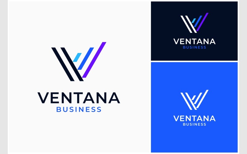 letter v chart graph business logo original