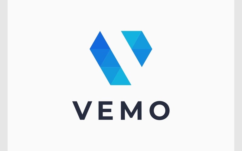 letter v minimal modern logo original