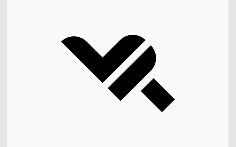 letter v t initials monogram logo original