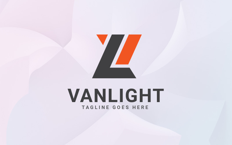 letter vl modern minimalist logo design original