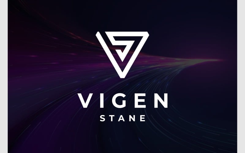 letter vs sv simple monogram logo original