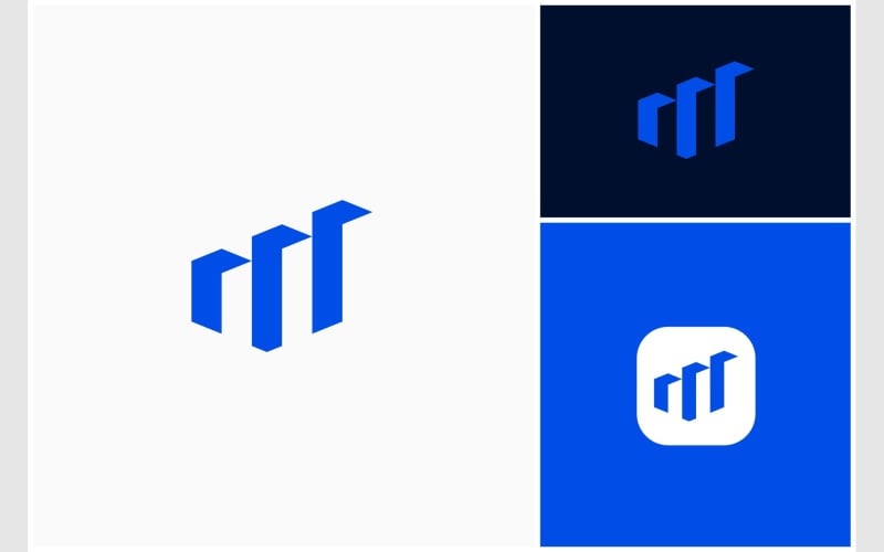 letter w chart graph business logo original