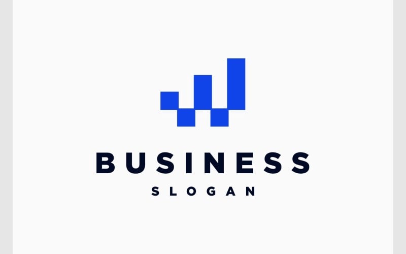 letter w growth chart business logo original