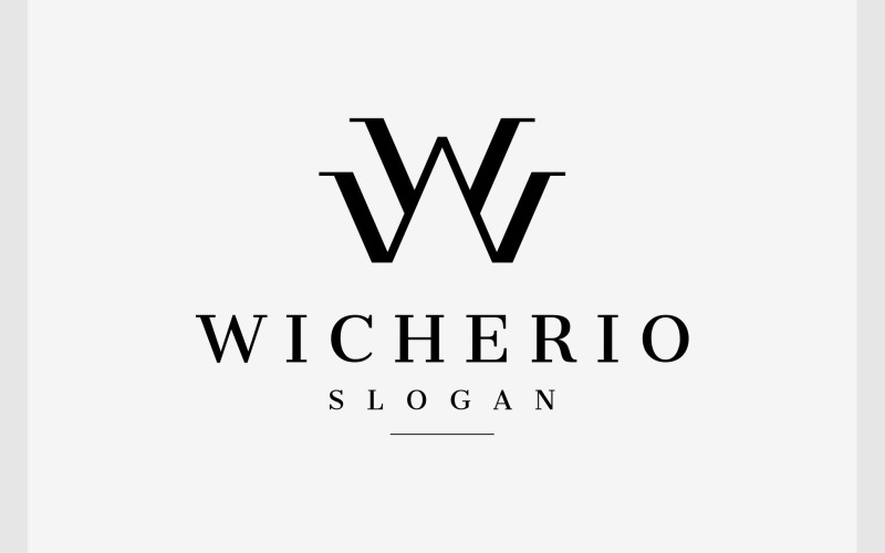 letter ww elegant monogram logo original