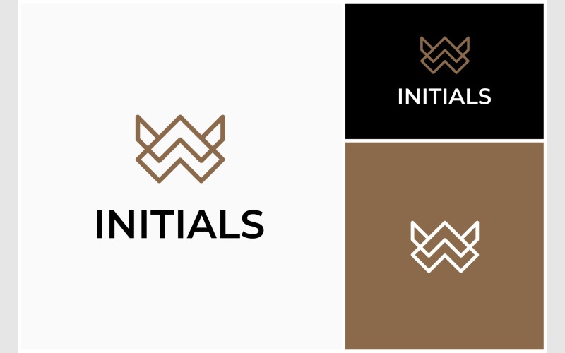 letter ww initials minimalist monogram logo original