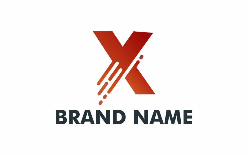 letter x delivery logo template original