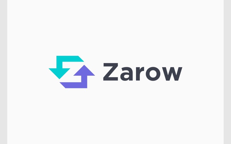 letter z arrow exchange logo original