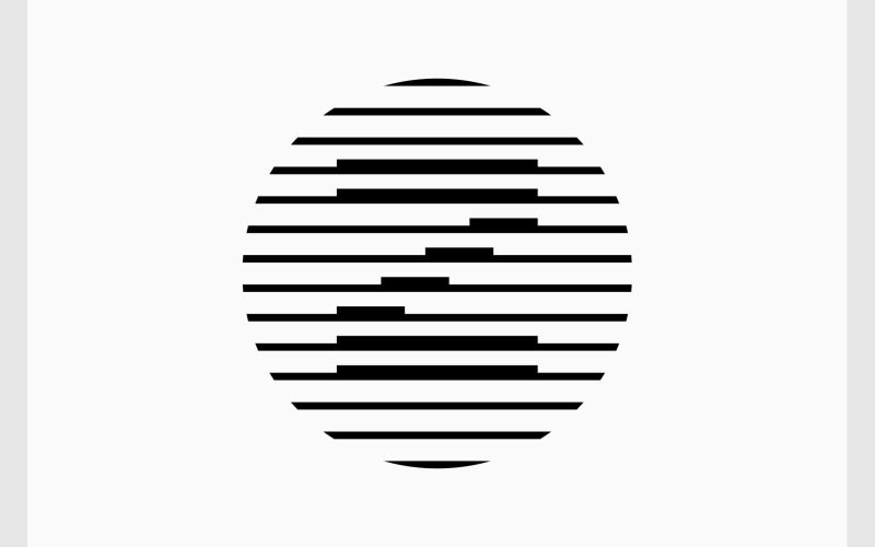 letter z circle abstract monogram logo original