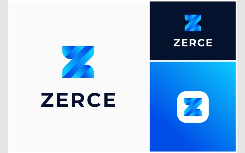 letter z colorful gradient modern logo original