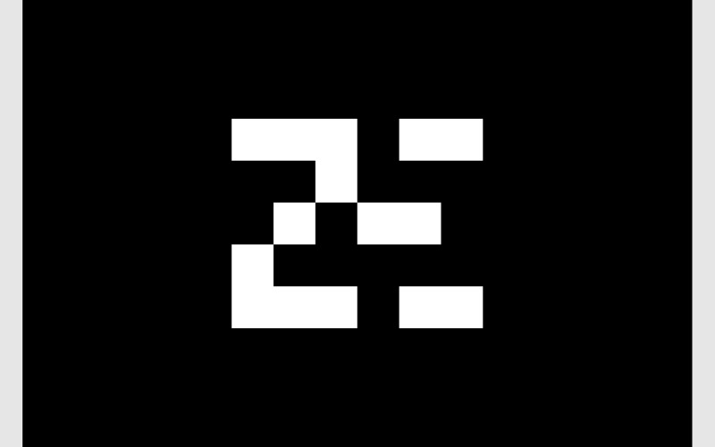 letter z e monogram simple logo original